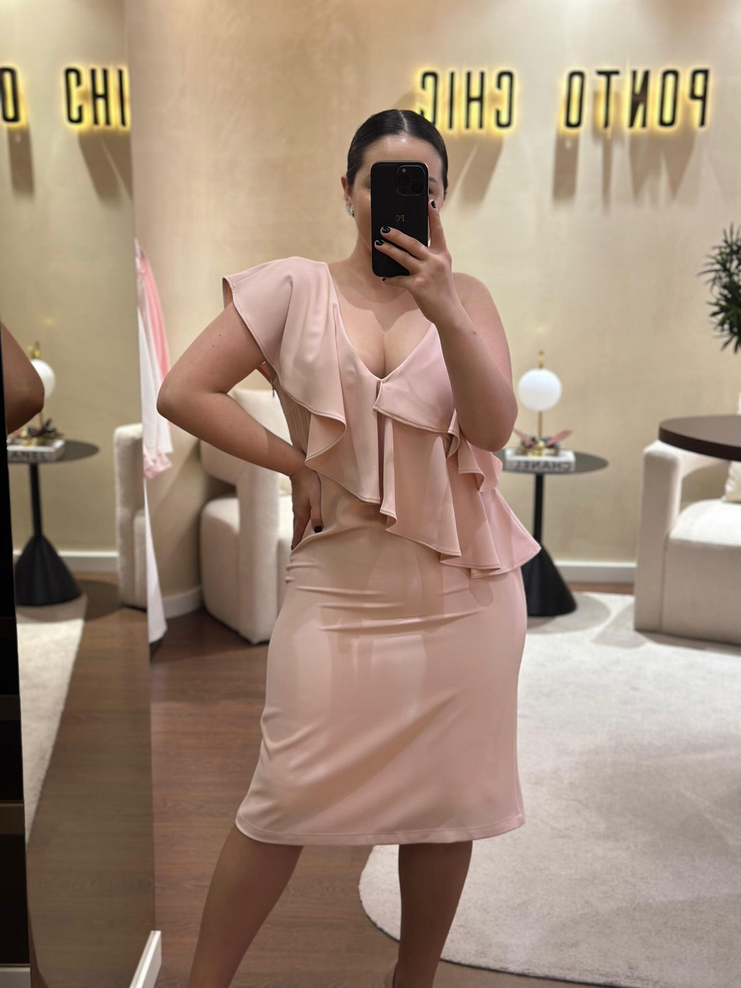 VESTIDO ROSA COM FOLHO MISS YOU