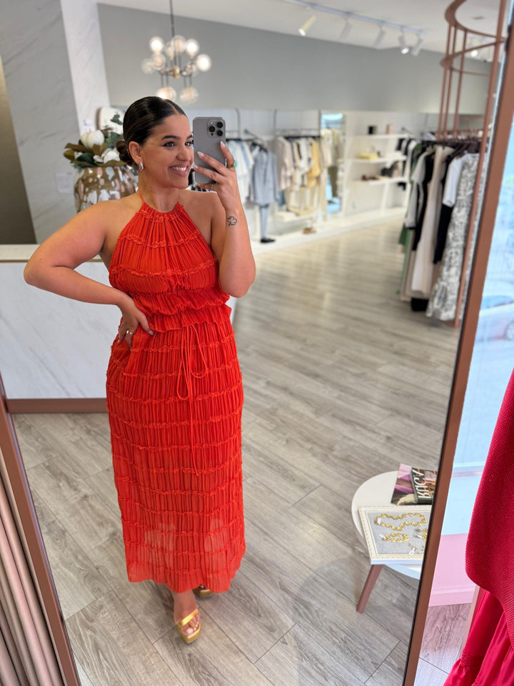 CONJUNTO SAIA E TOP TELHA PONTO CHIC