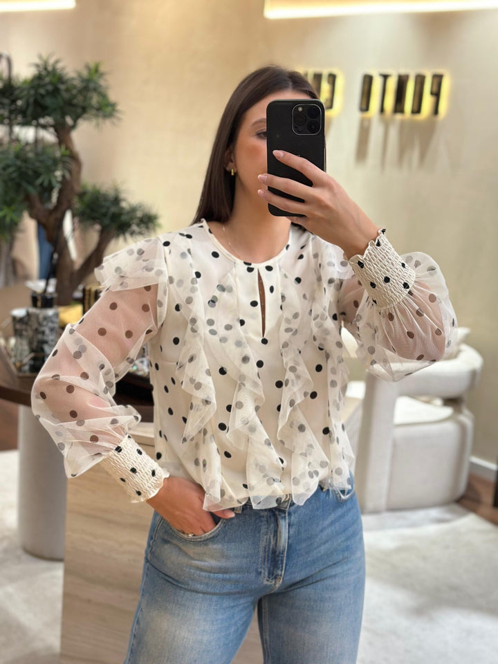 BLUSA ESTAMPADO BOLAS SILVINA CAMPOS