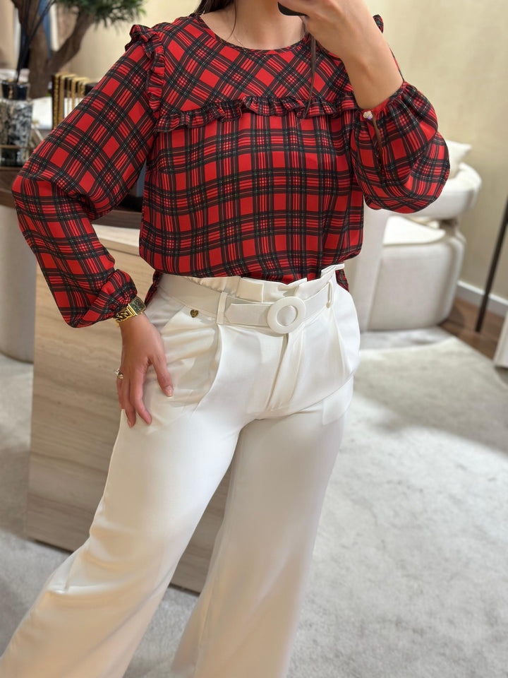 BLUSA XADREZ SILVINA CAMPOS