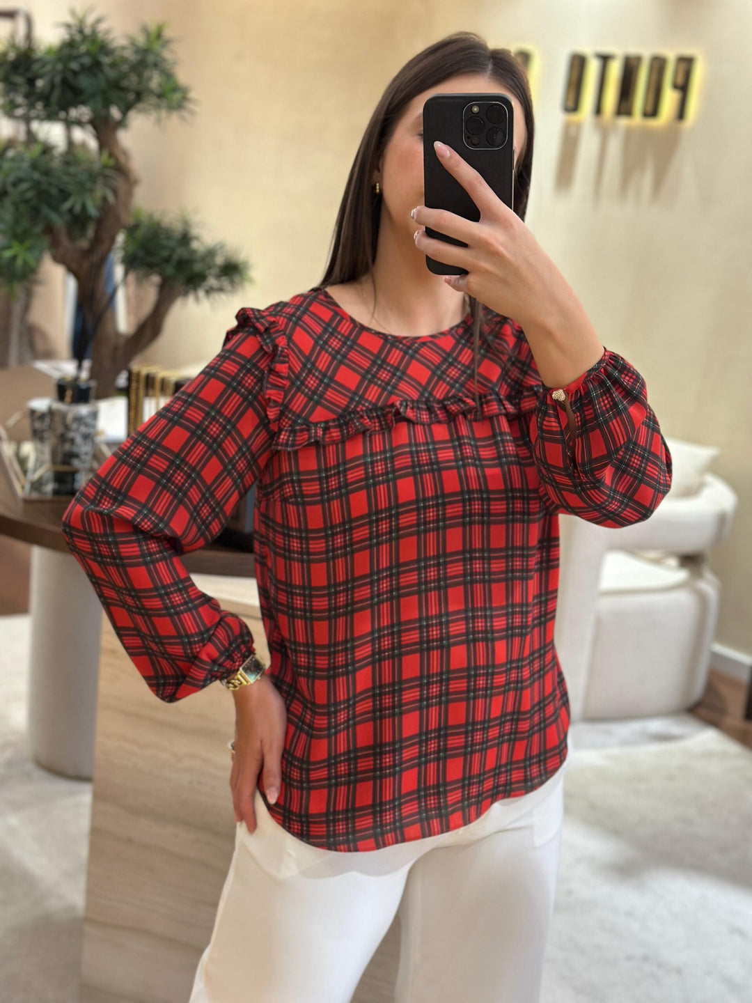 BLUSA XADREZ SILVINA CAMPOS