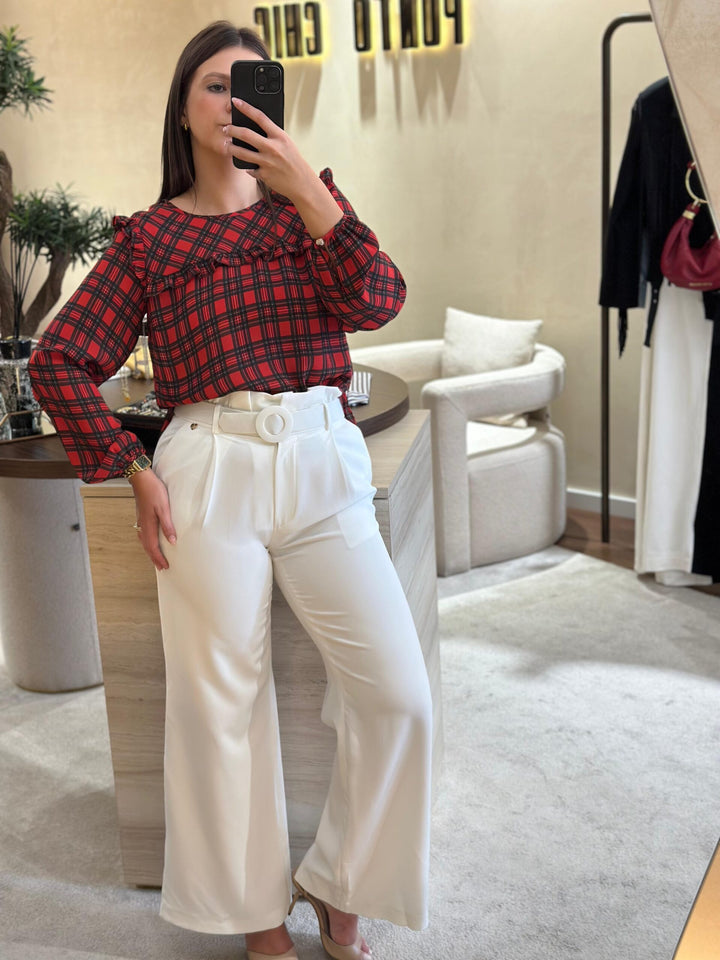 BLUSA XADREZ SILVINA CAMPOS
