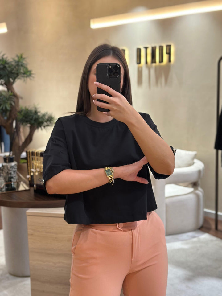 CAMISOLA PRETA DE MANGAS LARGAS IMPERIAL