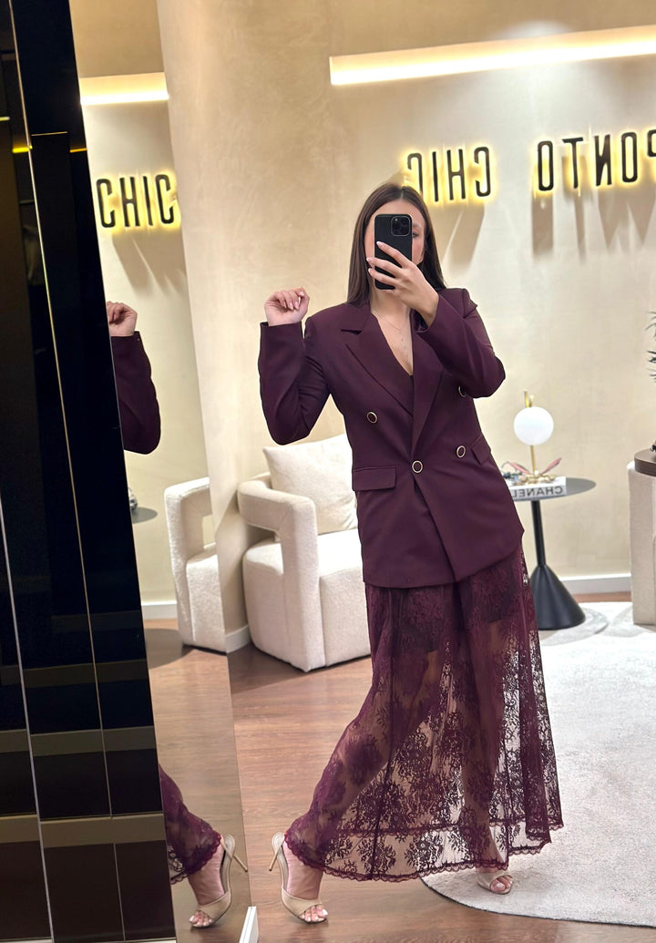 BLAZER BORGONHA COM BOTÕES RINASCIMENTO
