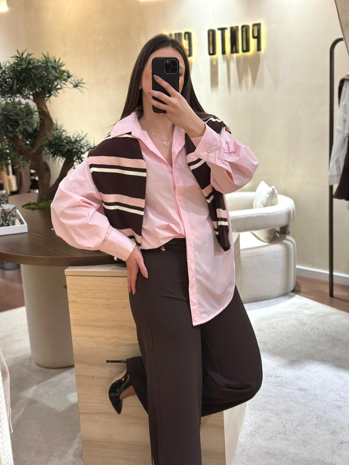 CAMISA ROSA PONTO CHIC