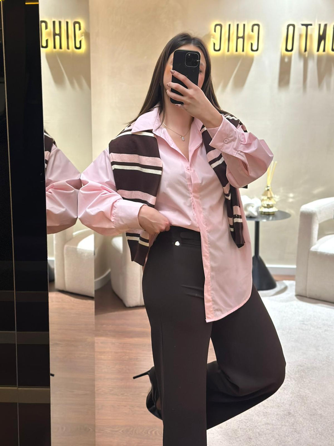 CAMISA ROSA PONTO CHIC