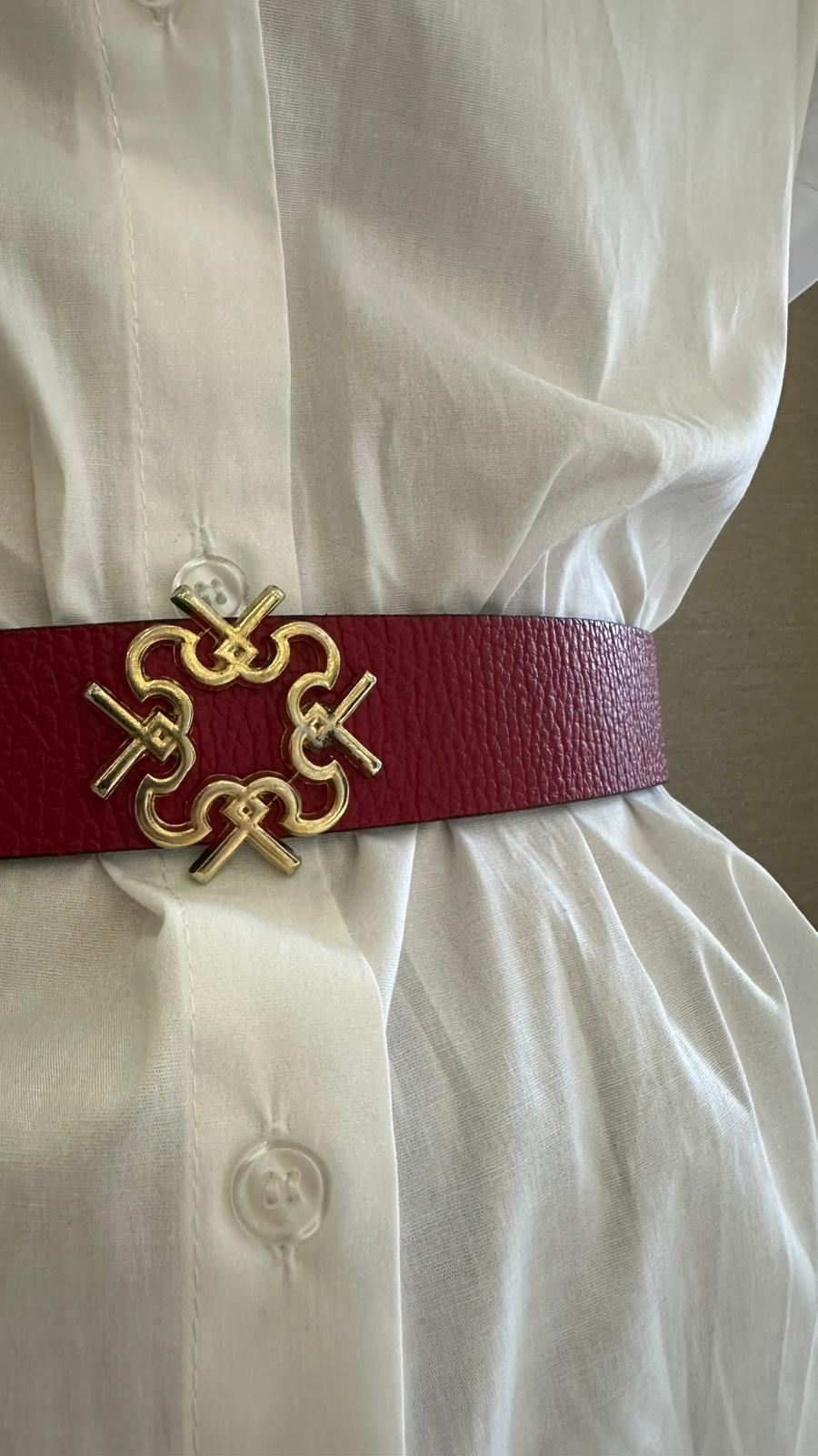 CINTO VERMELHO COM FECHO DE PINO RINASCIMENTO
