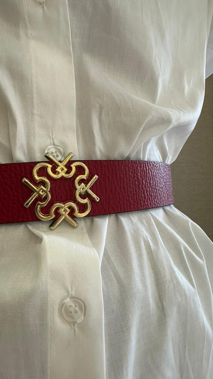 CINTO VERMELHO COM FECHO DE PINO RINASCIMENTO