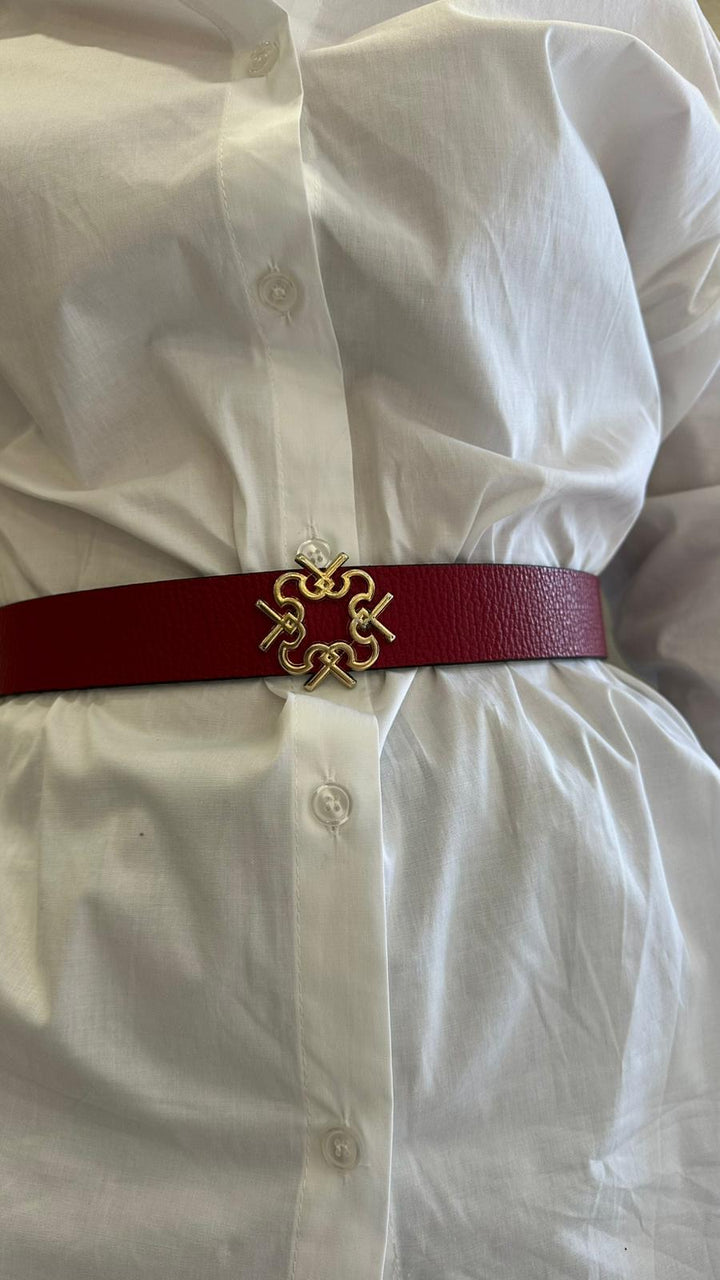 CINTO VERMELHO COM FECHO DE PINO RINASCIMENTO
