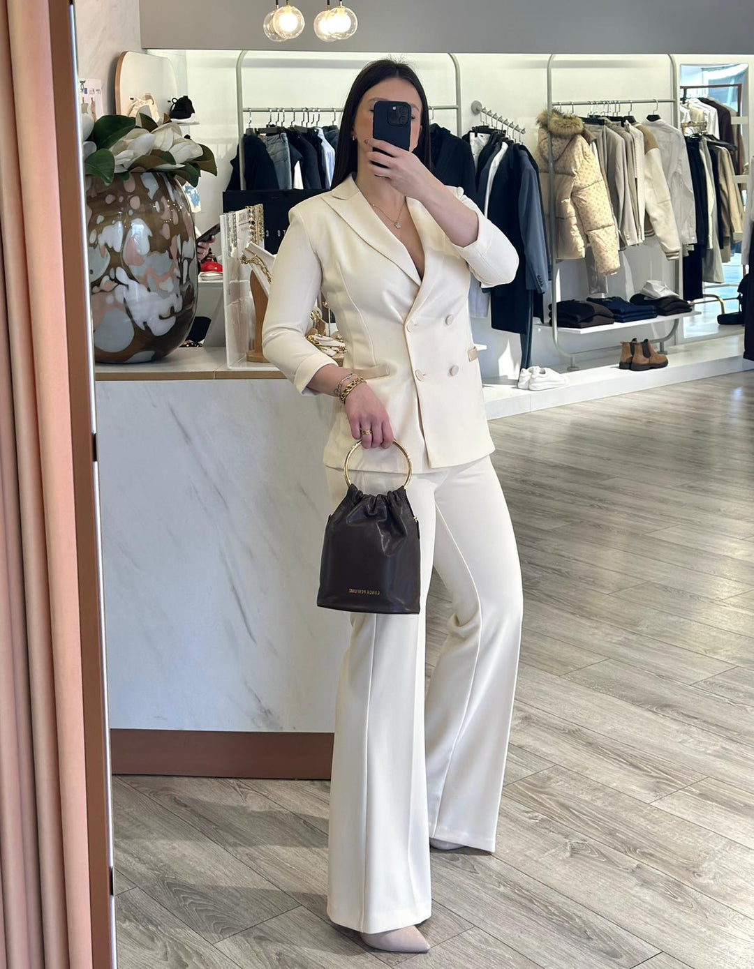 BLAZER CREME COM BOTÕES E LAPELAS FORRADOS IMPERIAL