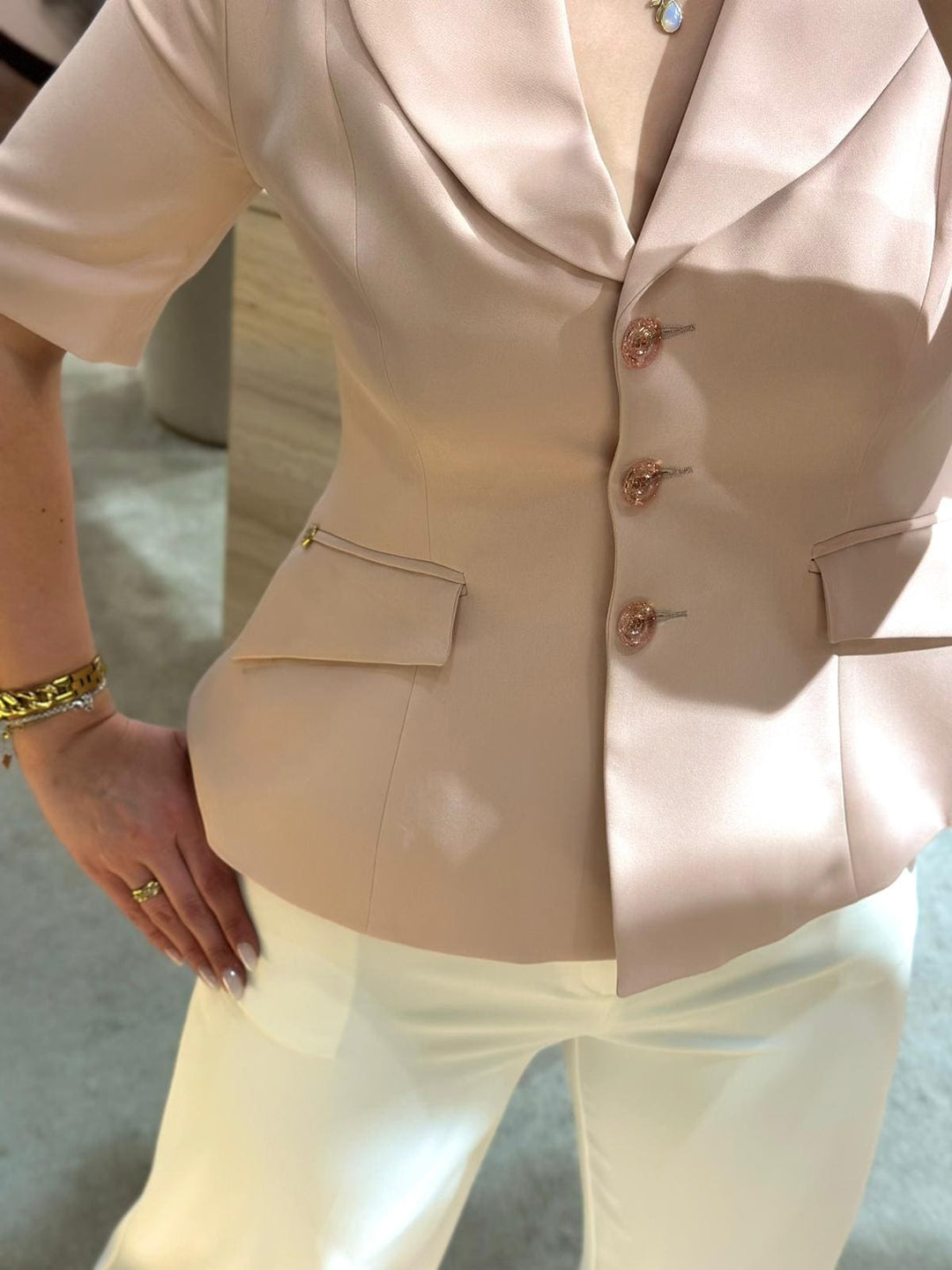 BLAZER ROSA CINTADO MISS YOU