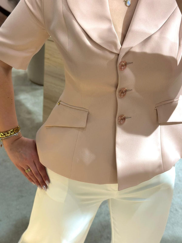 BLAZER ROSA CINTADO MISS YOU