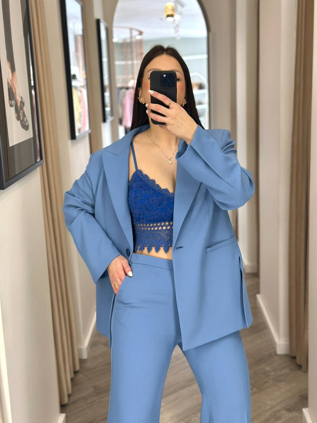 CALÇA AZUL COBALTO DE ALFAIATARIA IMPERIAL