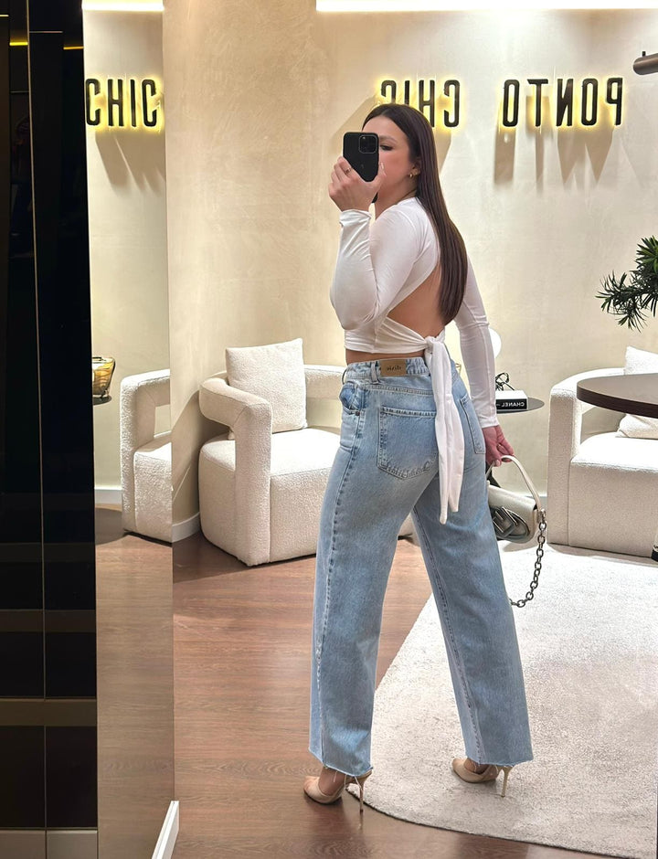 CALÇA DE GANGA WIDE LEG DIXIE