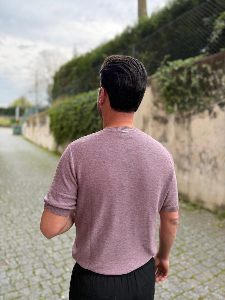 CAMISOLA ROSA VELHO EM MALHA FINA ANTONY MORATO