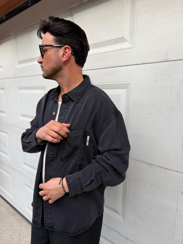 CAMISA CINZA COM BOLSO GIANNI LUPO