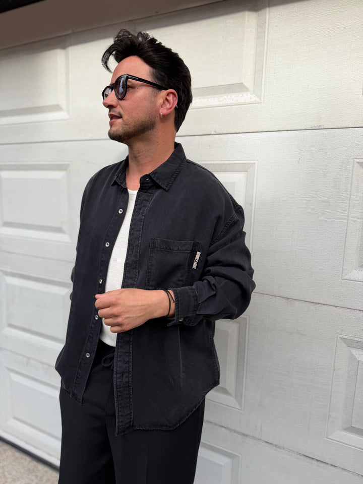 CAMISA CINZA COM BOLSO GIANNI LUPO