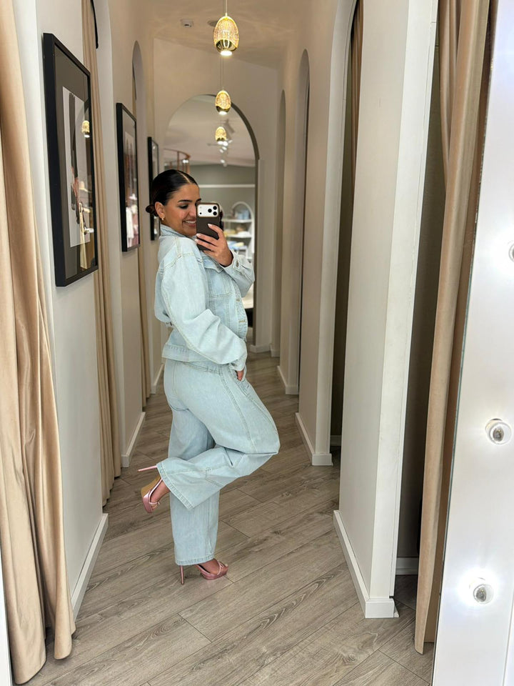 CONJUNTO GANGA CLARA CASACO E CALÇA PONTO CHIC