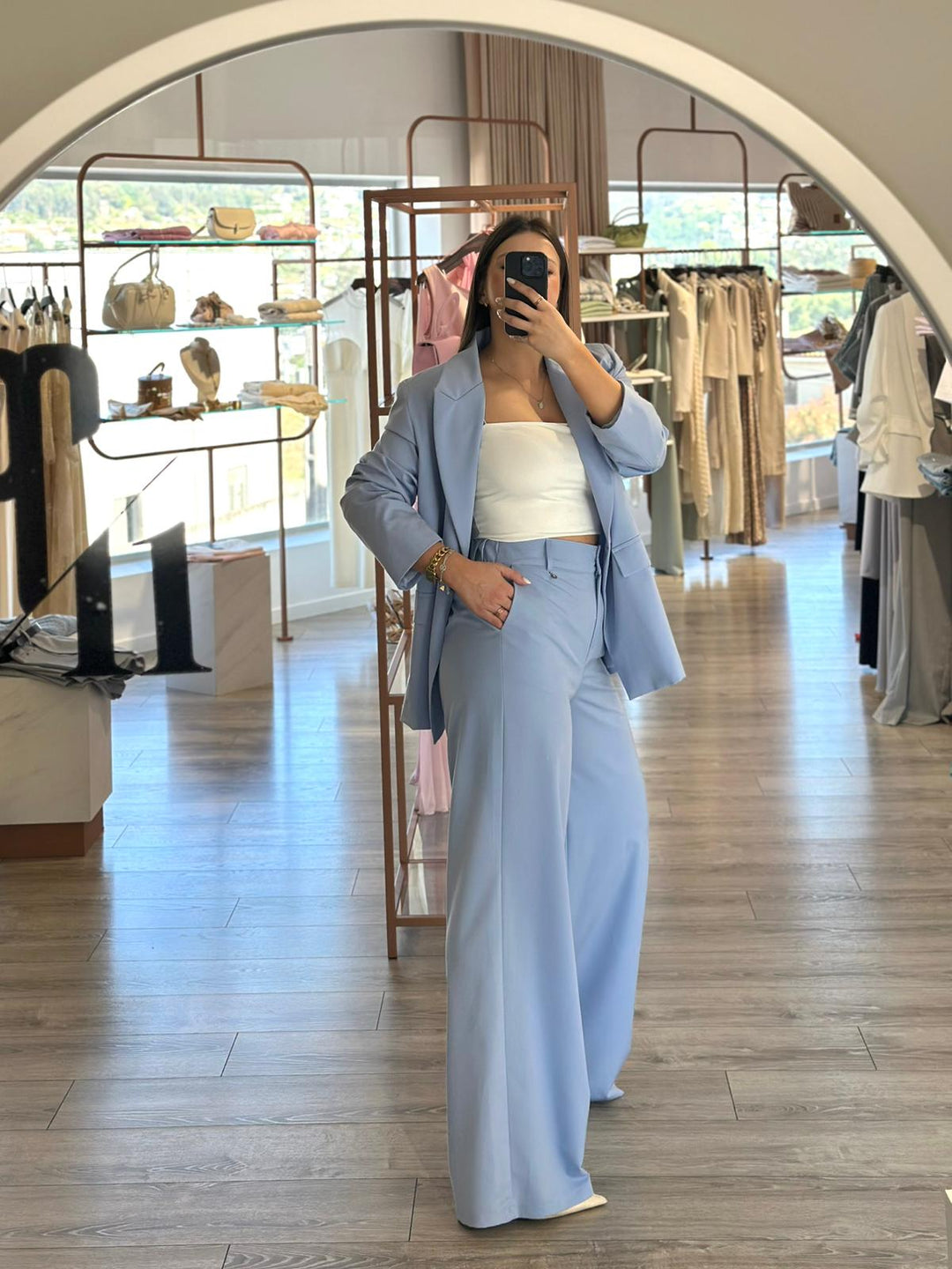 CALÇA AZUL DE ALFAIATARIA DIXIE