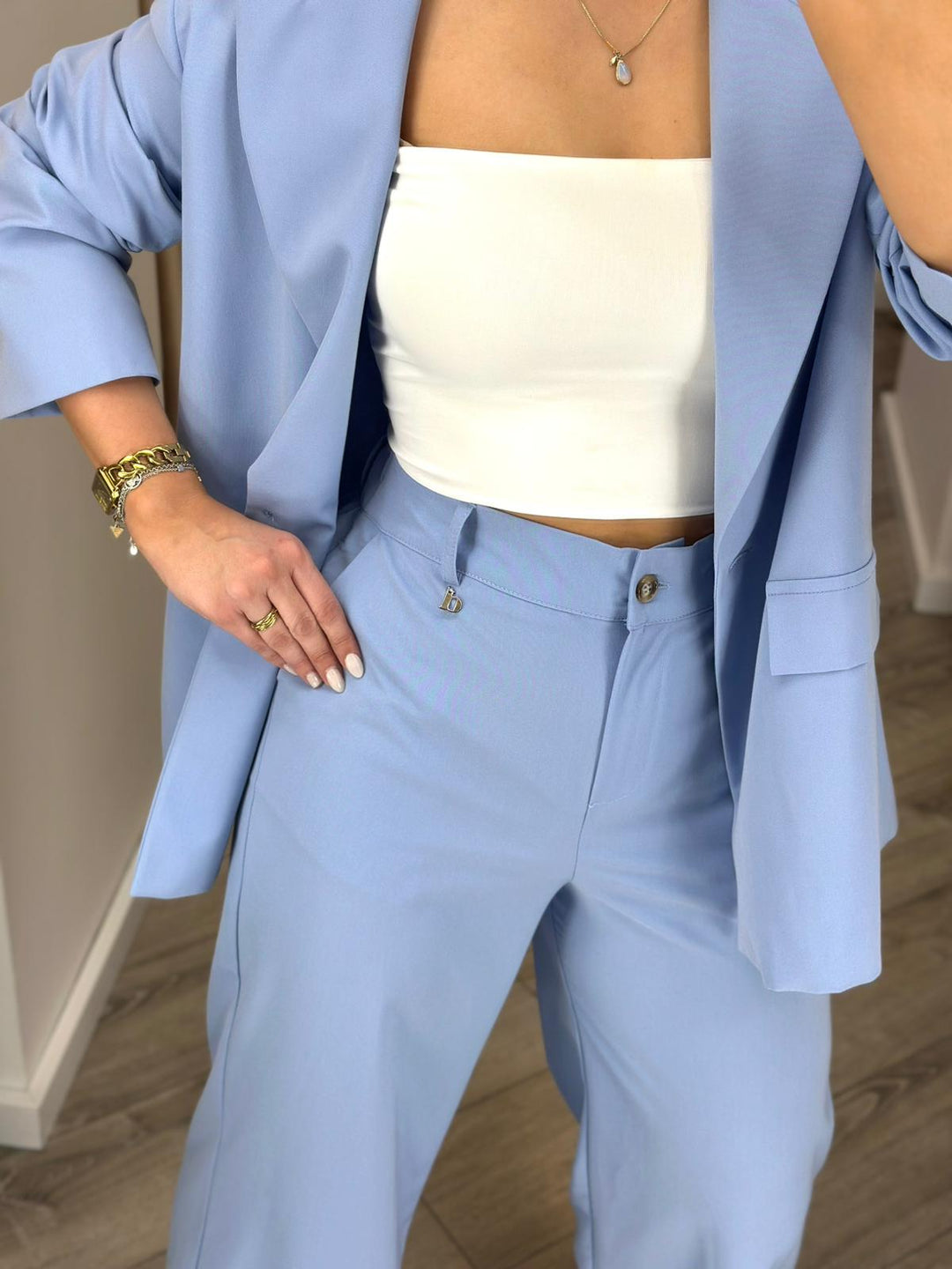 CALÇA AZUL DE ALFAIATARIA DIXIE