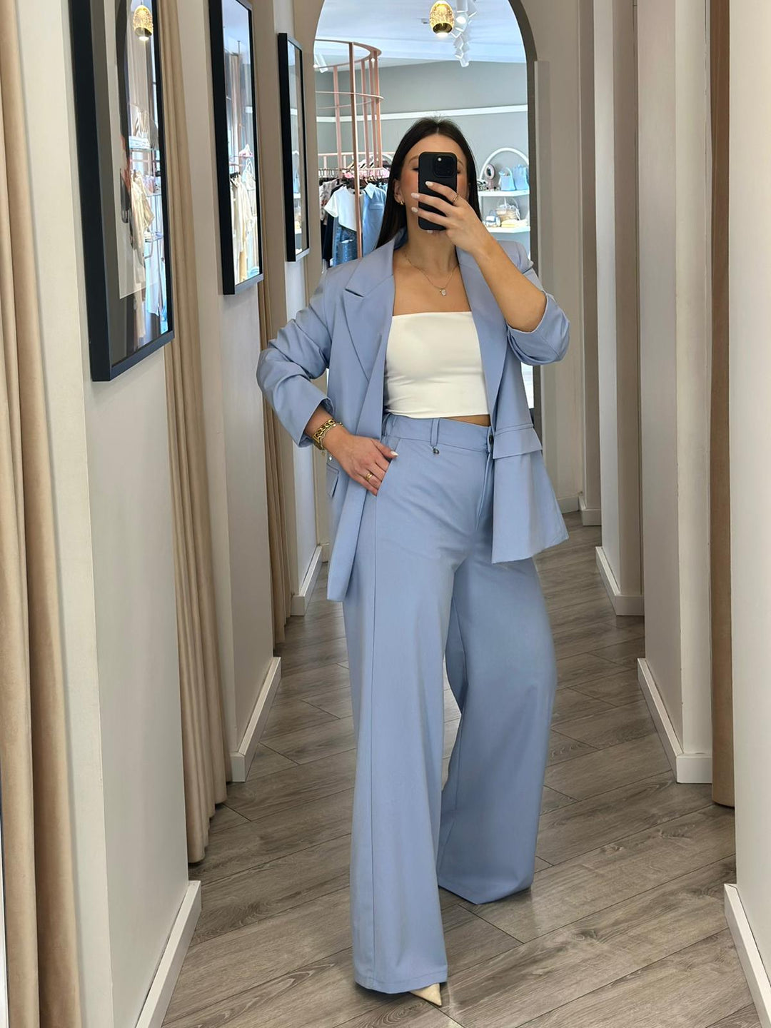 CALÇA AZUL DE ALFAIATARIA DIXIE