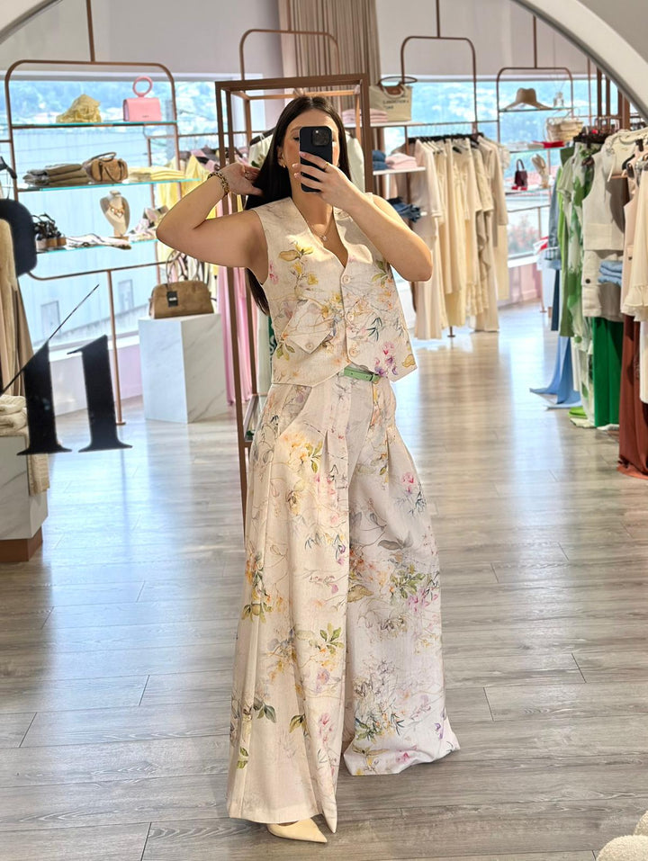 COLETE FLORAL BEGE IMPERIAL