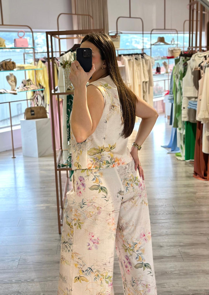 COLETE FLORAL BEGE IMPERIAL