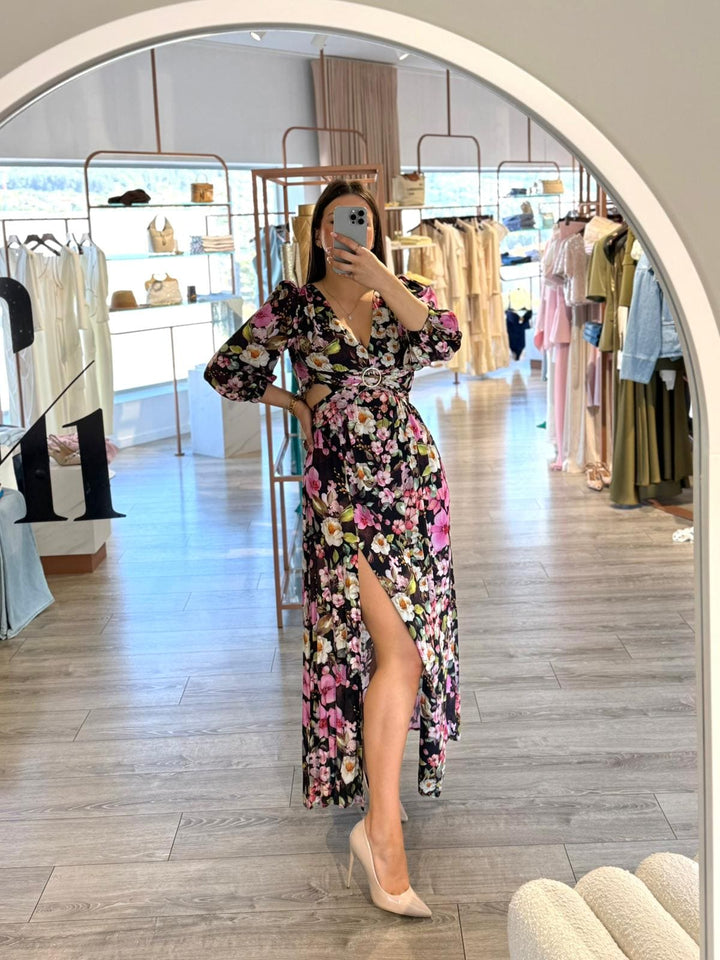 VESTIDO LONGO ESTAMPADO IMPERIAL