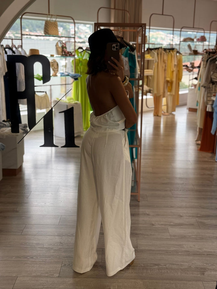 TOP BRANCO CRUZADO COSTAS ABERTAS DIXIE