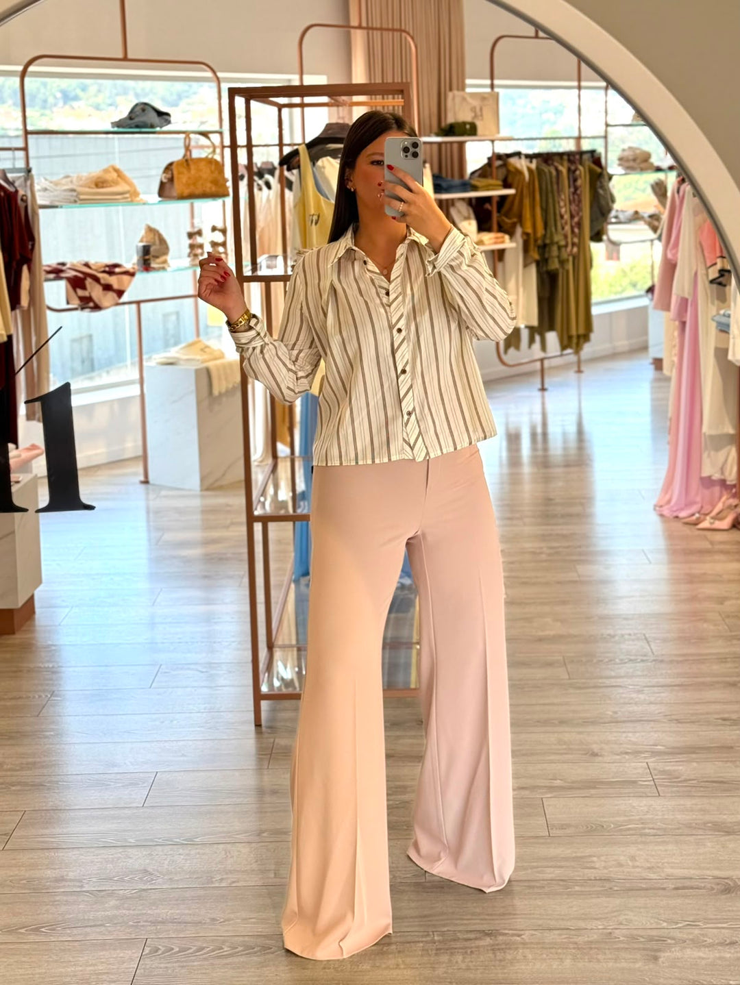 CALÇA PANTALONA BEGE RINASCIMENTO