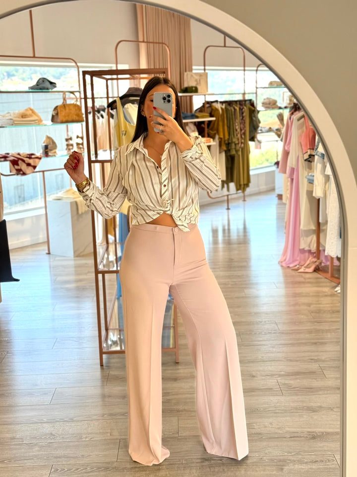 CALÇA PANTALONA BEGE RINASCIMENTO