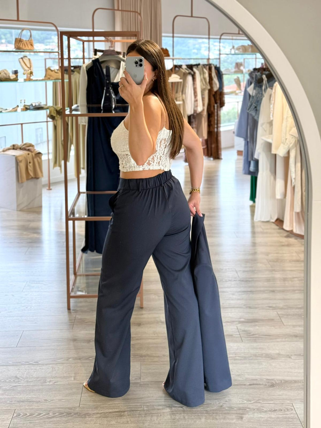 CALÇA AZUL DE ALFAIATARIA DIXIE