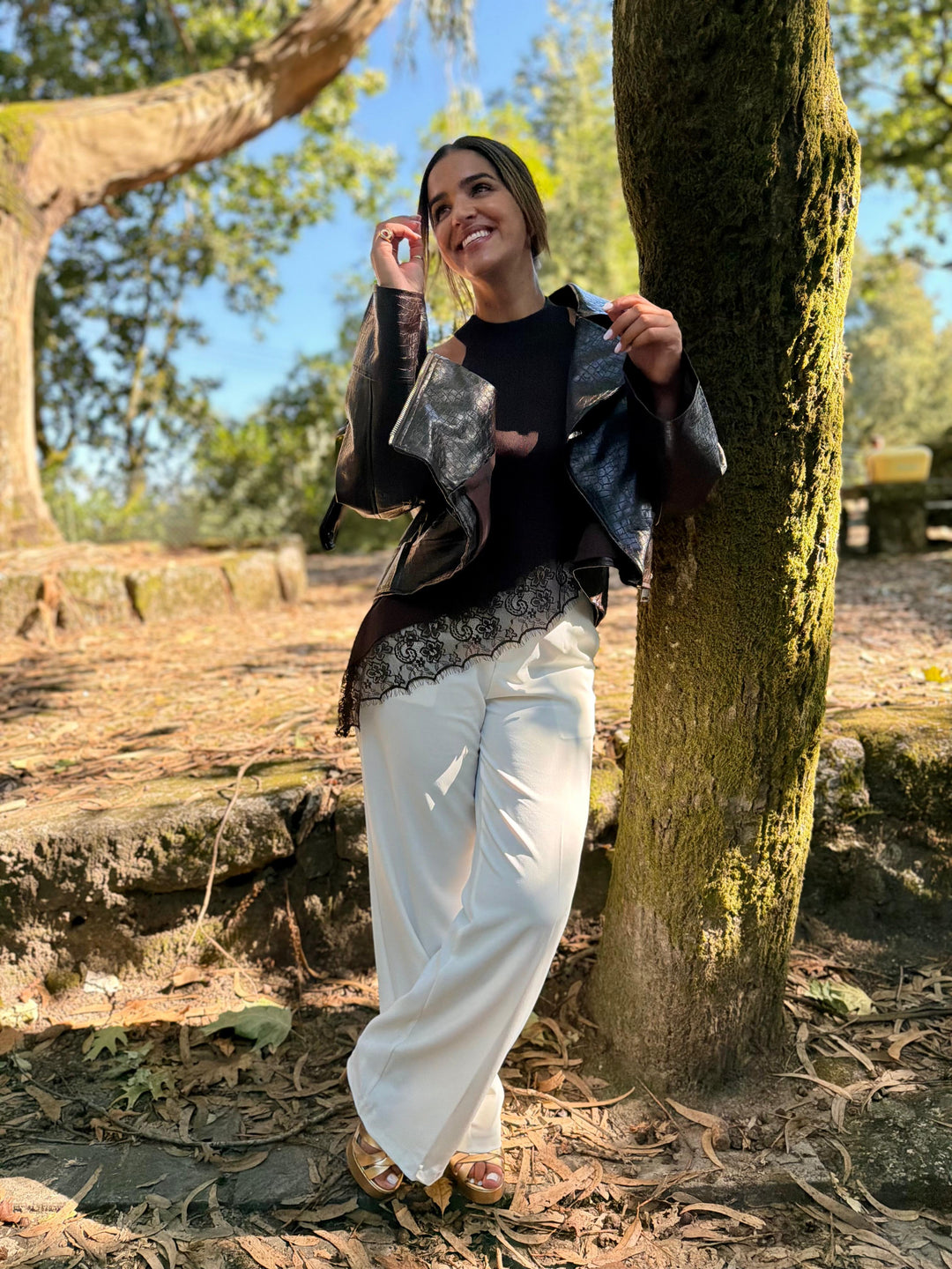 CALÇA BRANCA CLÁSSICA PONTO CHIC