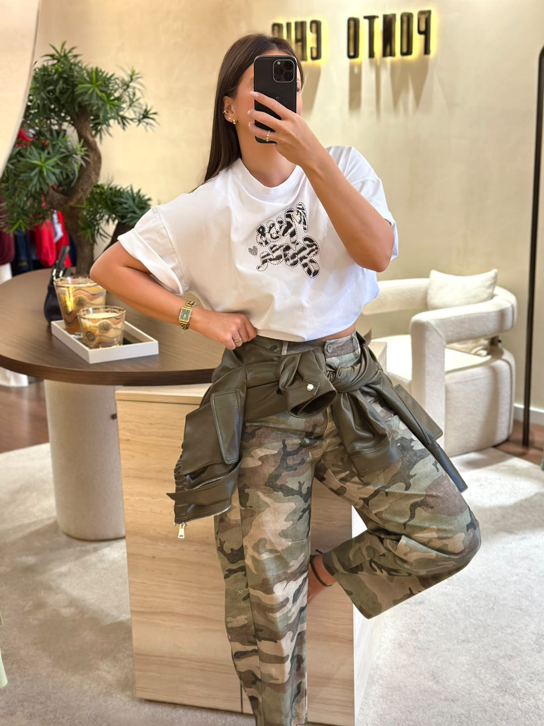 CALÇA CAMUFLAGEM BEGE E VERDE MILITAR COM PREGAS IMPERIAL