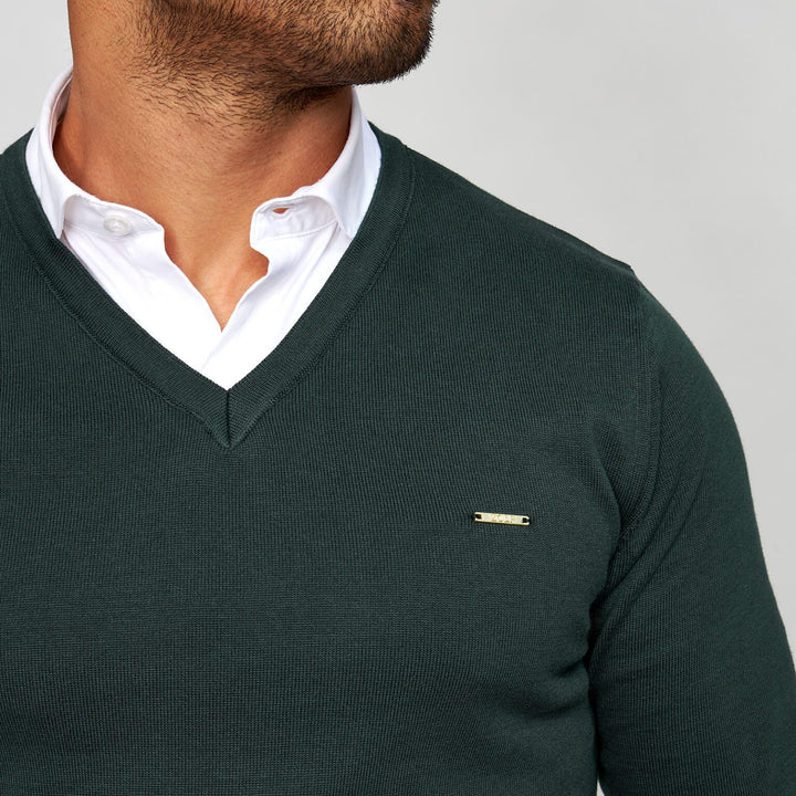 CAMISOLA TRICOT DECOTE V VERDE ZOLF
