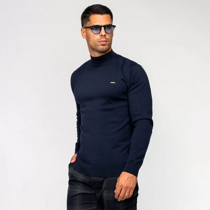 CAMISOLA MEIA GOLA AZUL ZOLF