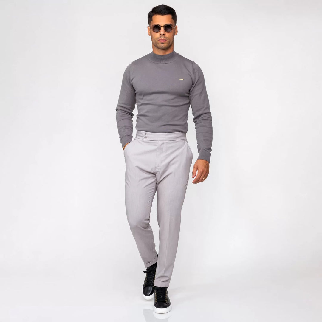 CAMISOLA MEIA GOLA CINZENTA ZOLF