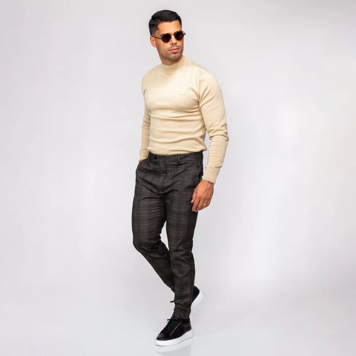 CAMISOLA MEIA GOLA BEGE ZOLF