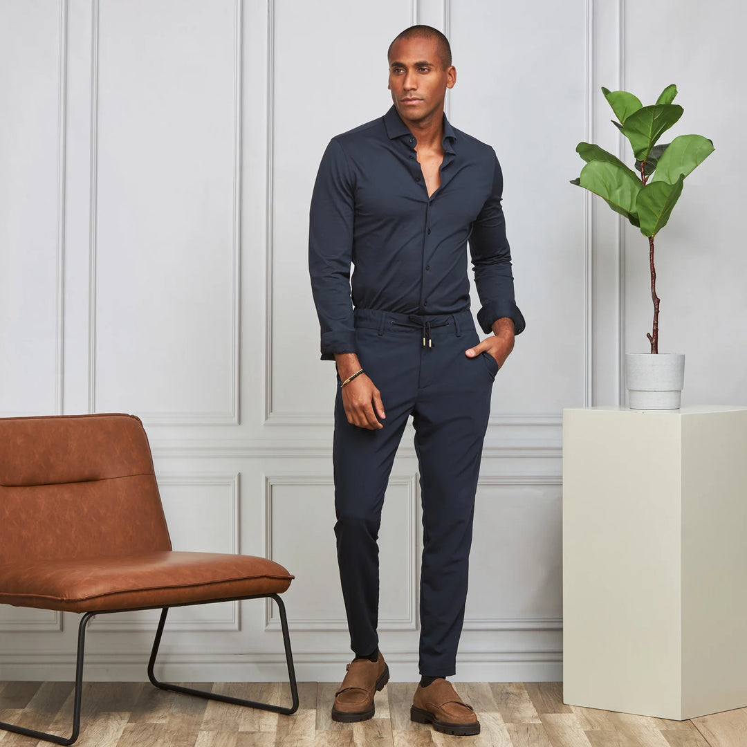 CAMISA STRETCH EASY-IRON AZUL SLIM FIT ZOLF