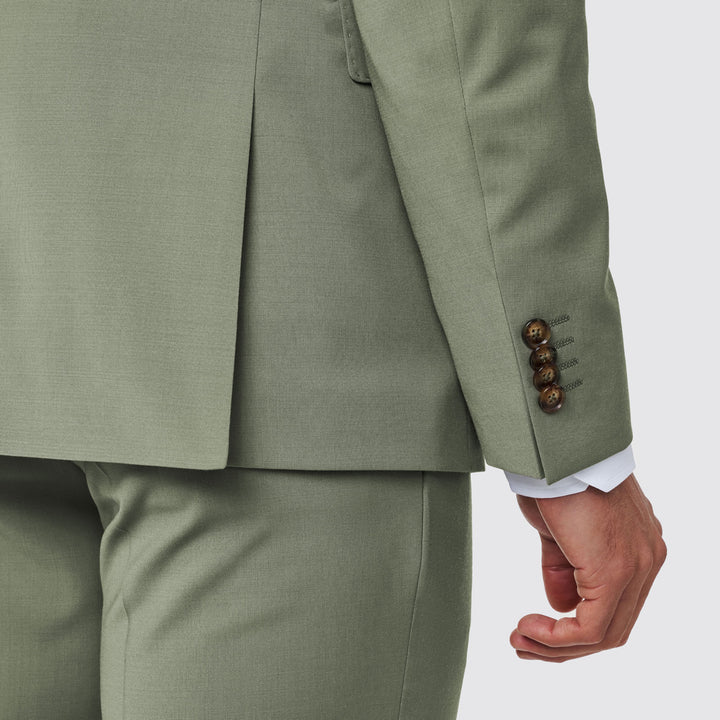 Fato verde claro slim fit Zolf | Ponto Chic