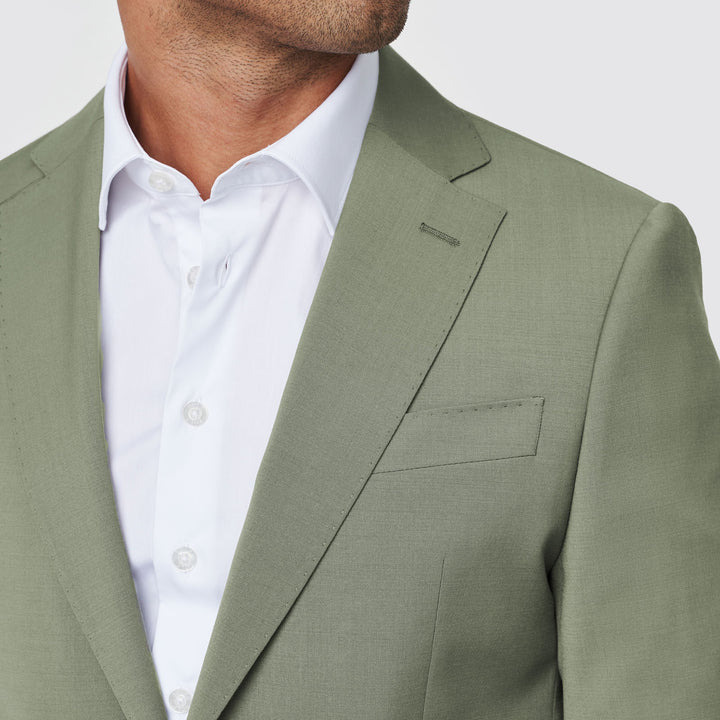 Fato verde claro slim fit Zolf | Ponto Chic