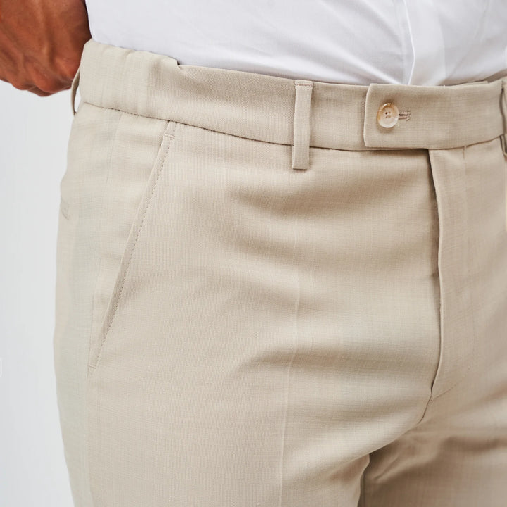 FATO TRESPASSE TEXTURA BEGE CLARO SLIM FIT ZOLF