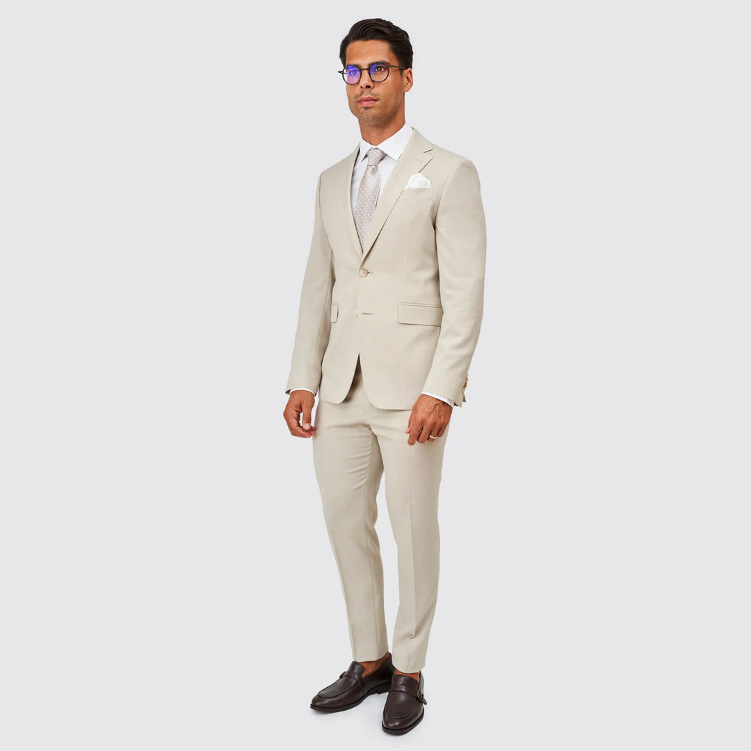 FATO TEXTURA BEGE CLARO SLIM FIT ZOLF