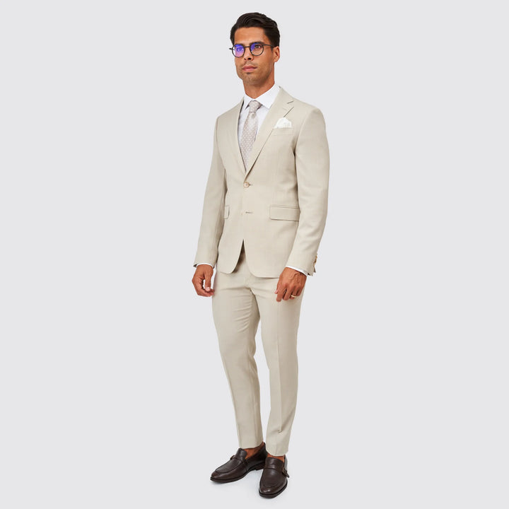 FATO TEXTURA BEGE CLARO SLIM FIT ZOLF