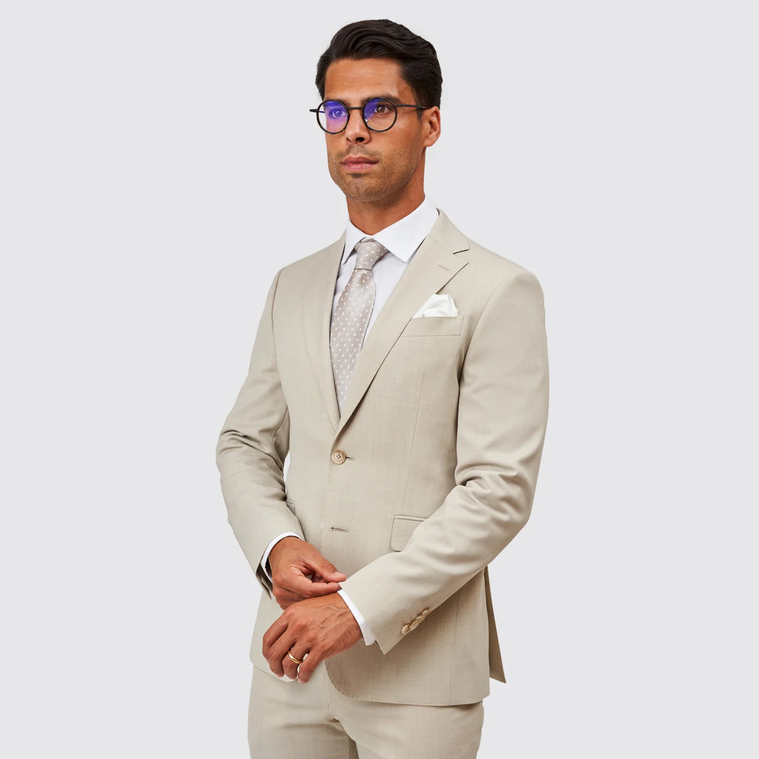 FATO TEXTURA BEGE CLARO SLIM FIT ZOLF
