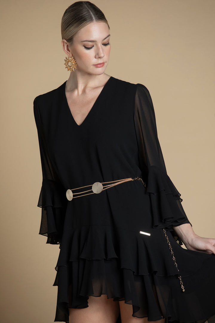 VESTIDO PRETO ASSIMÉTRICO SAHOCO