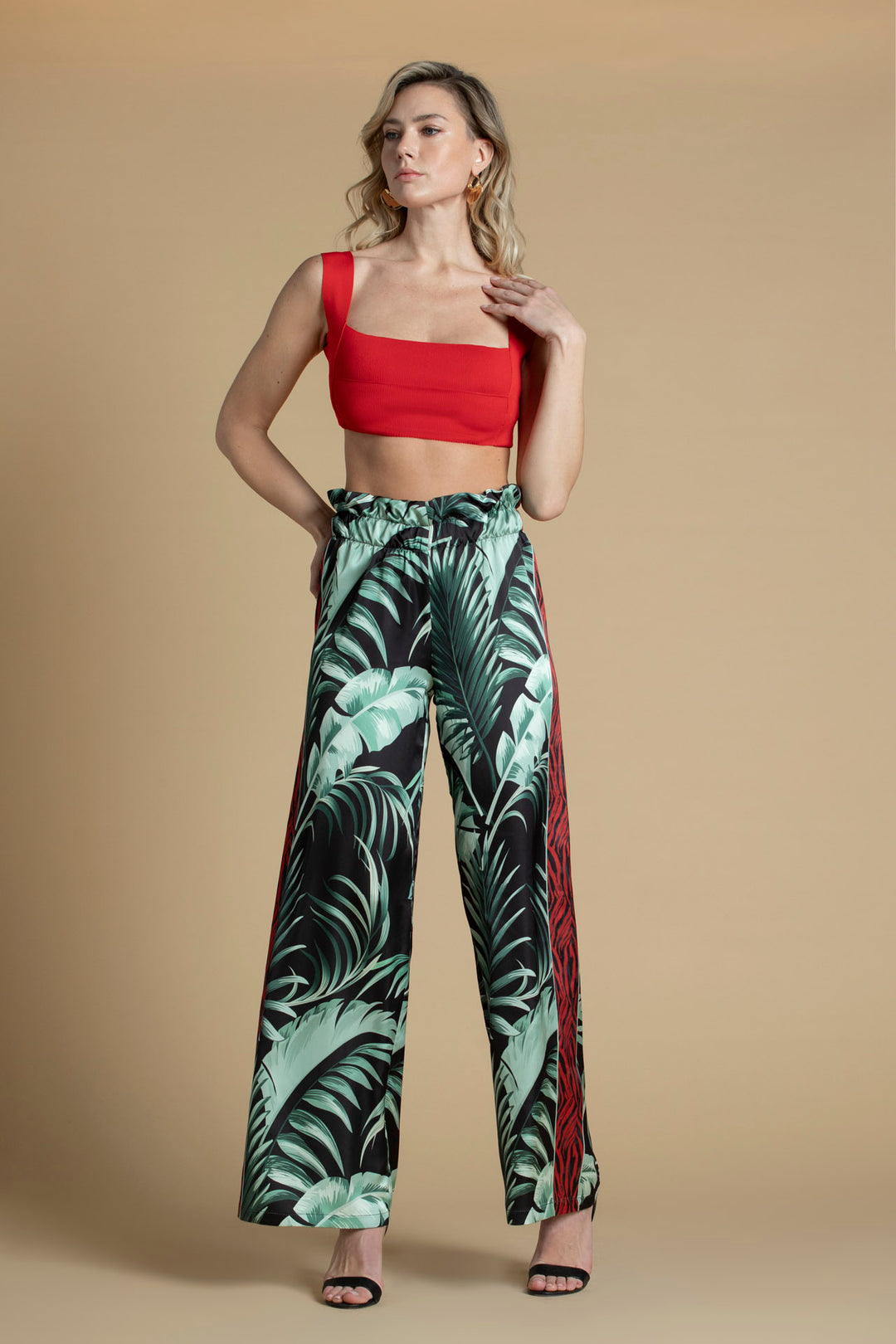 CROP TOP ELÁSTICO VERMELHO SAHOCO