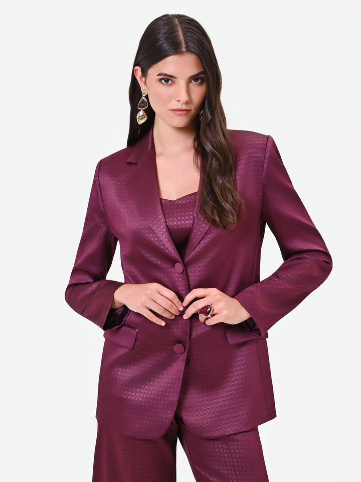 BLAZER BORDÔ TEXTURADO RINASCIMENTO