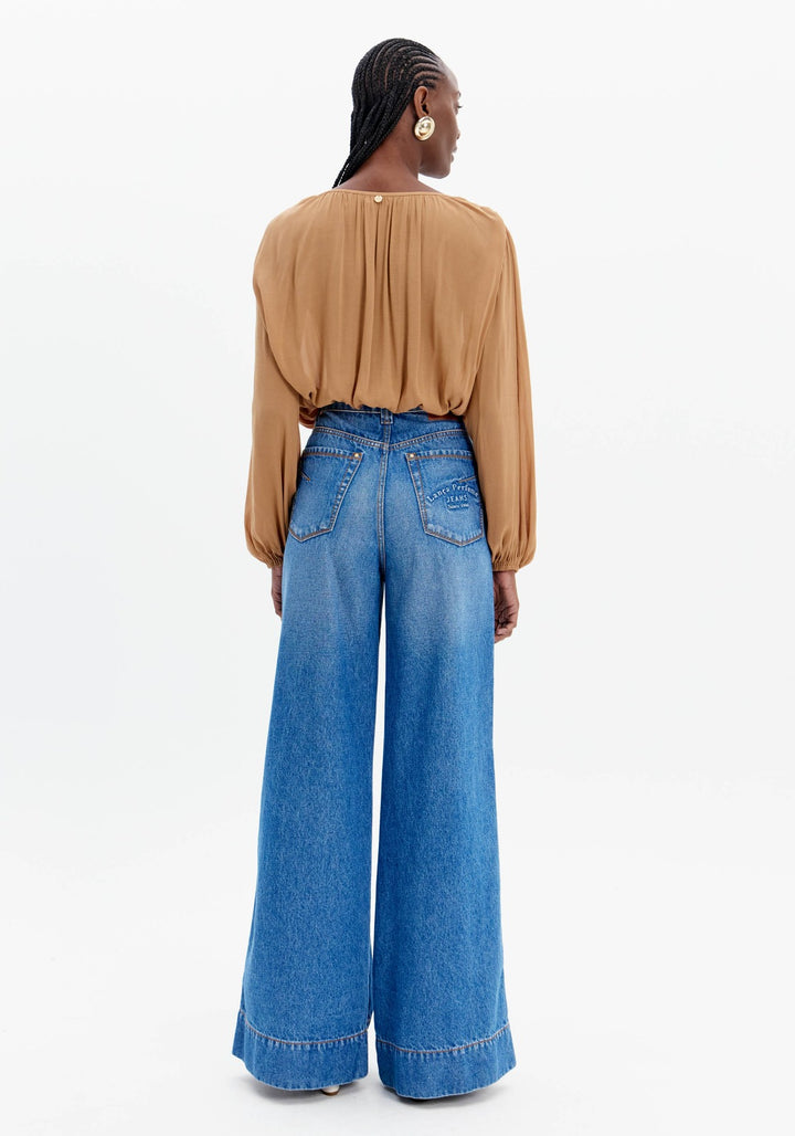 CALÇA JEANS COM NERVURA LANÇA PERFUME
