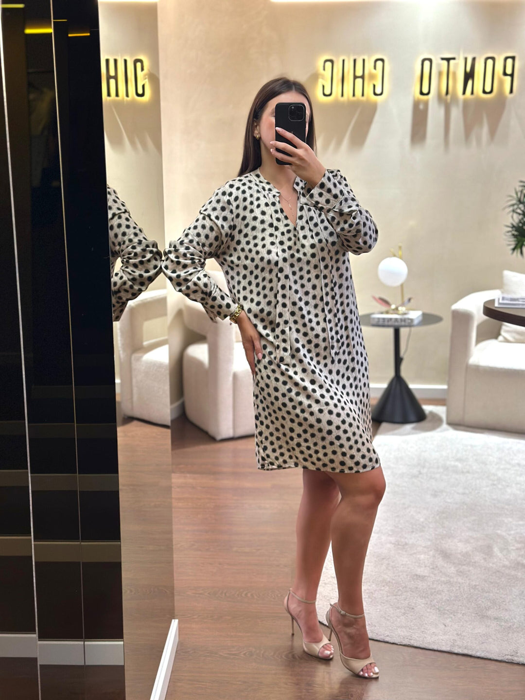 VESTIDO ANIMAL PRINT RINASCIMENTO
